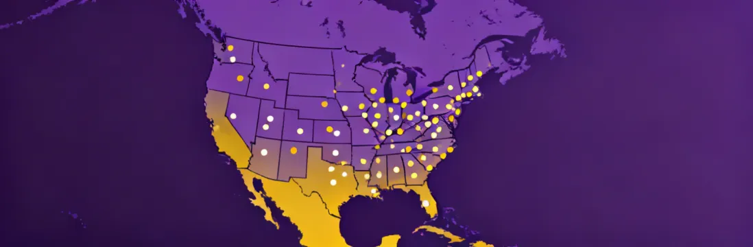 Fortress Railing distributor network map