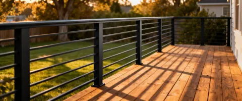 Residential deck railing
