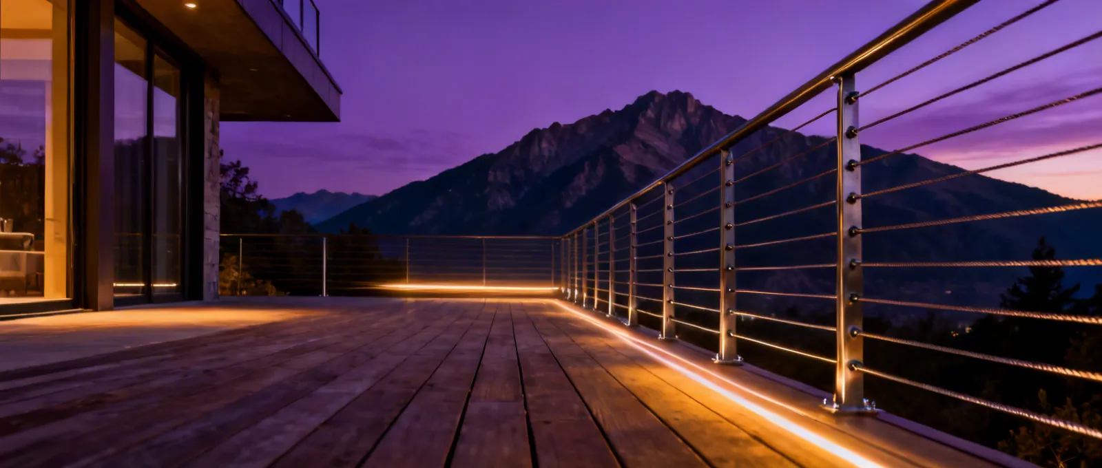 Fortress Railing installed on contemporary deck