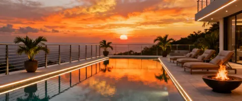Landscape design railings