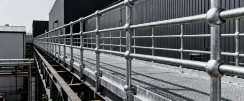 Industrial safety railing
